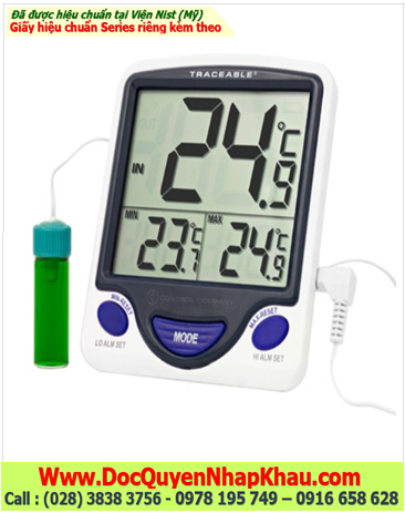 Traceable 4648, Nhiệt kế có đầu dò với Dải đo –50°C đến 70°C Traceable @ 4648 Jumbo Thermometer